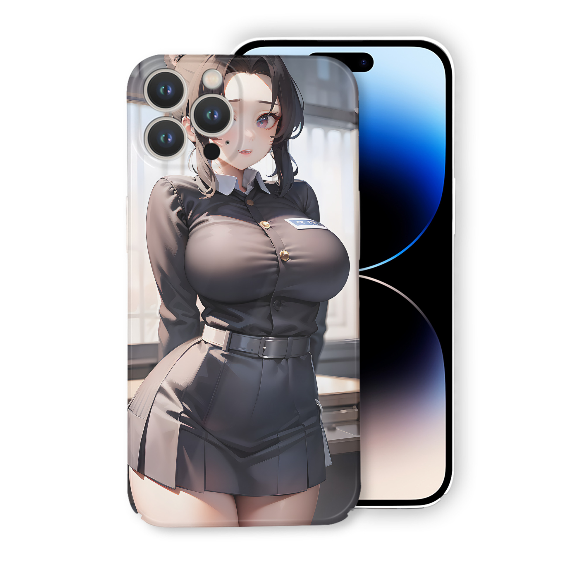 （画像用） 鬼滅の刃（きめつのやいば）蟲柱-胡蝶 しのぶ／こちょう しのぶ Kochou Shinobu 【iPhone 14シリーズ対応】ハードケース